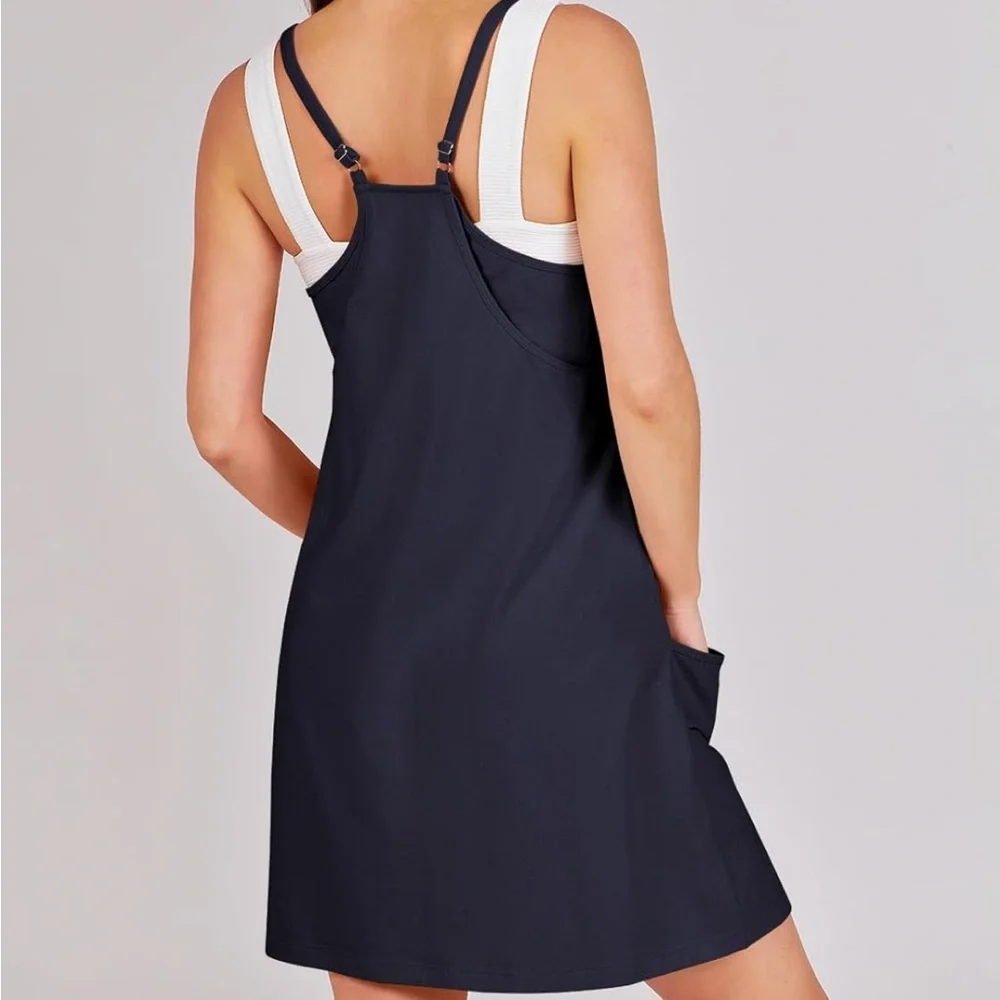 ANRABESS Athletic Dress Mini Romper Dress Size XL in Navy - Picture 3 of 9